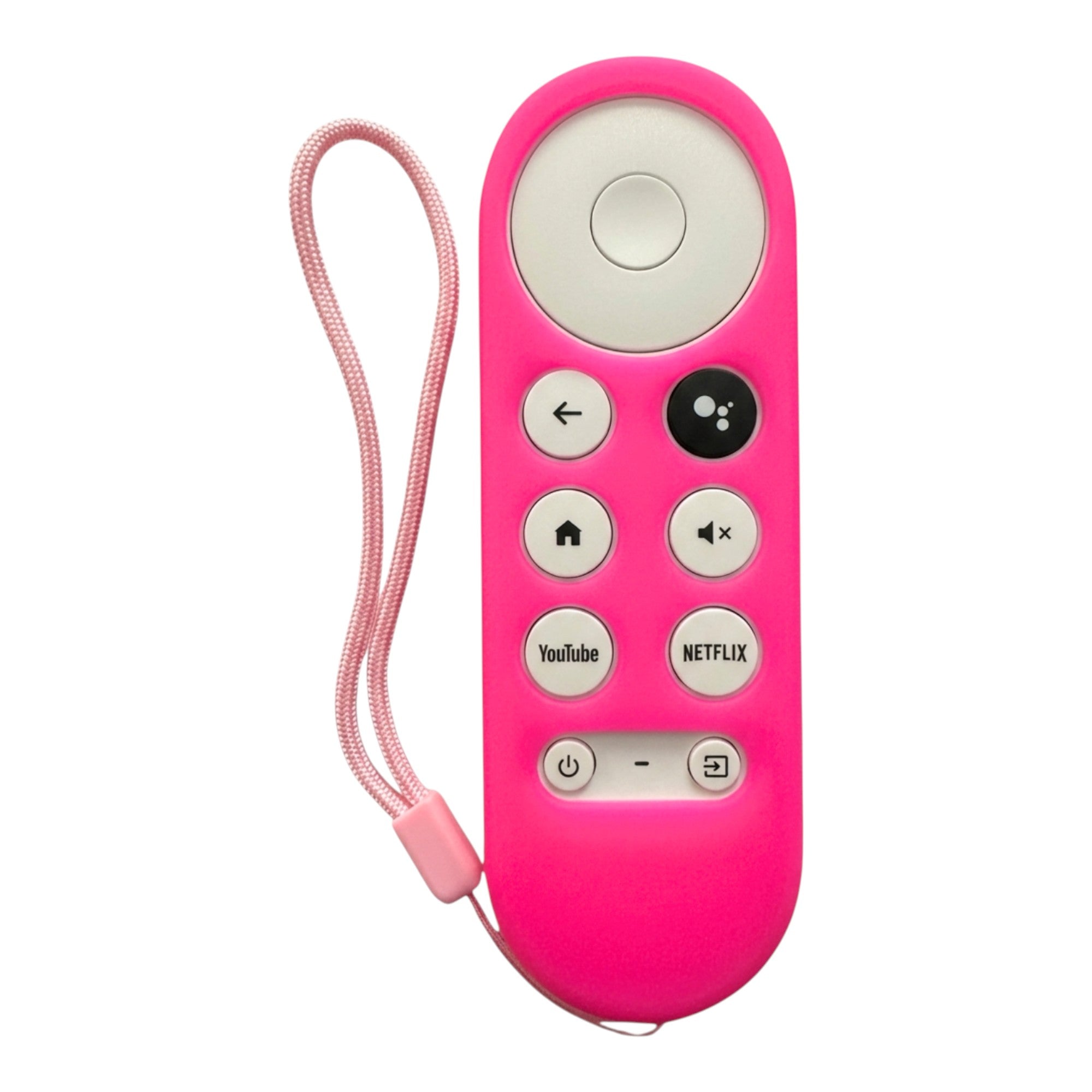 Funda Silicona Para Control Google Tv HD 4K Rosa