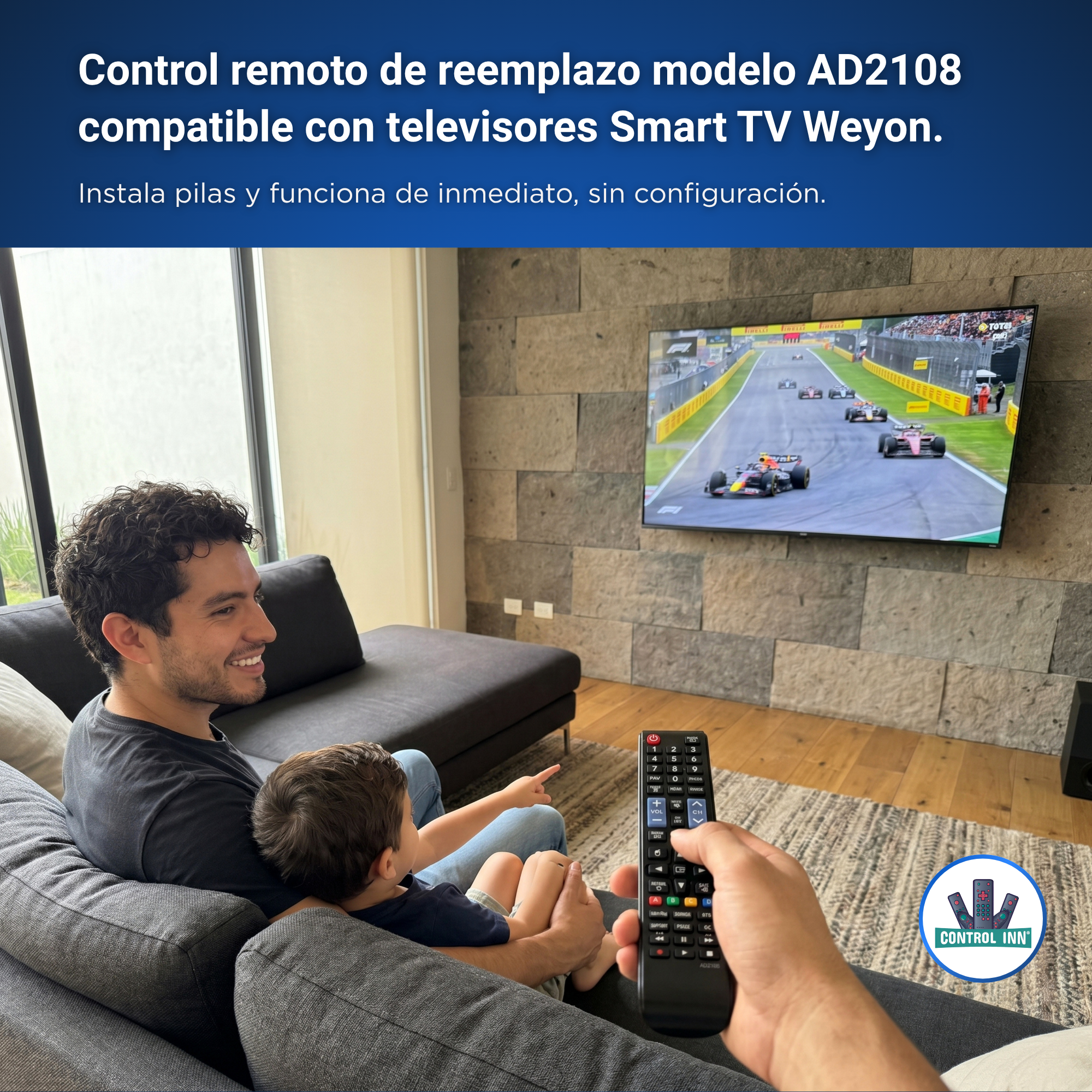 Control Para Weyon 32WDSNMX AD2108 Smart Tv