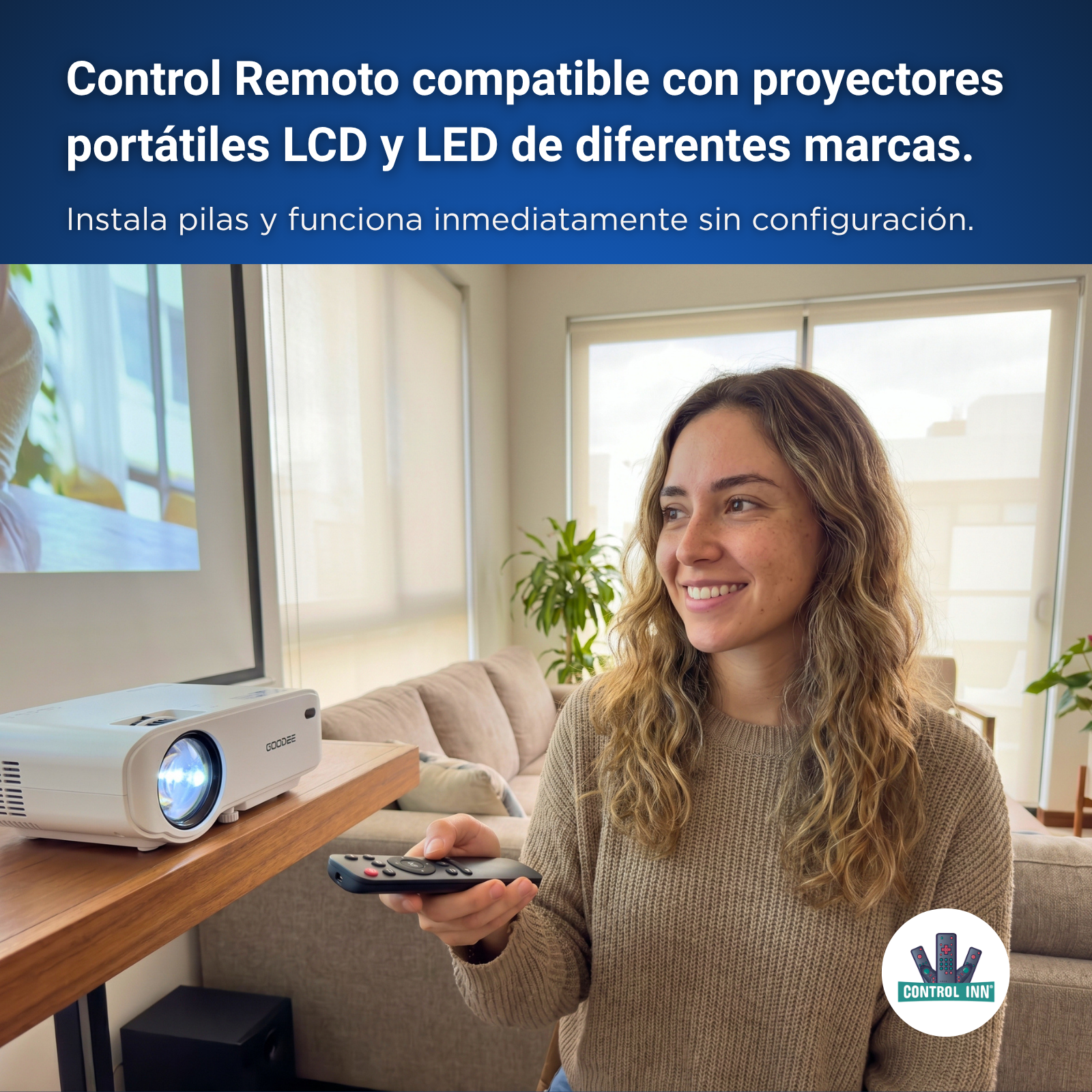 Control Compatible Con Mini Proyector Tecaki X3 Akiyo O1