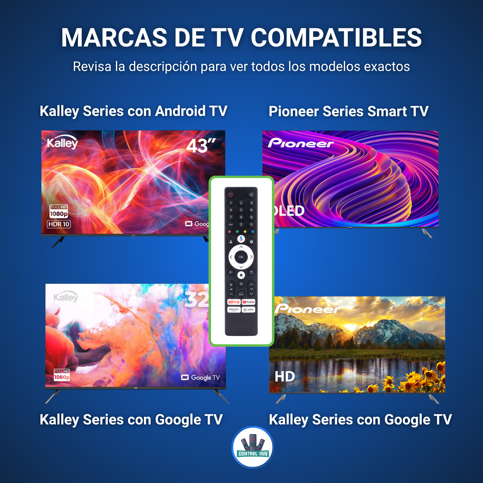 Control Compatible Con Kalley K STV65UHDS Smart