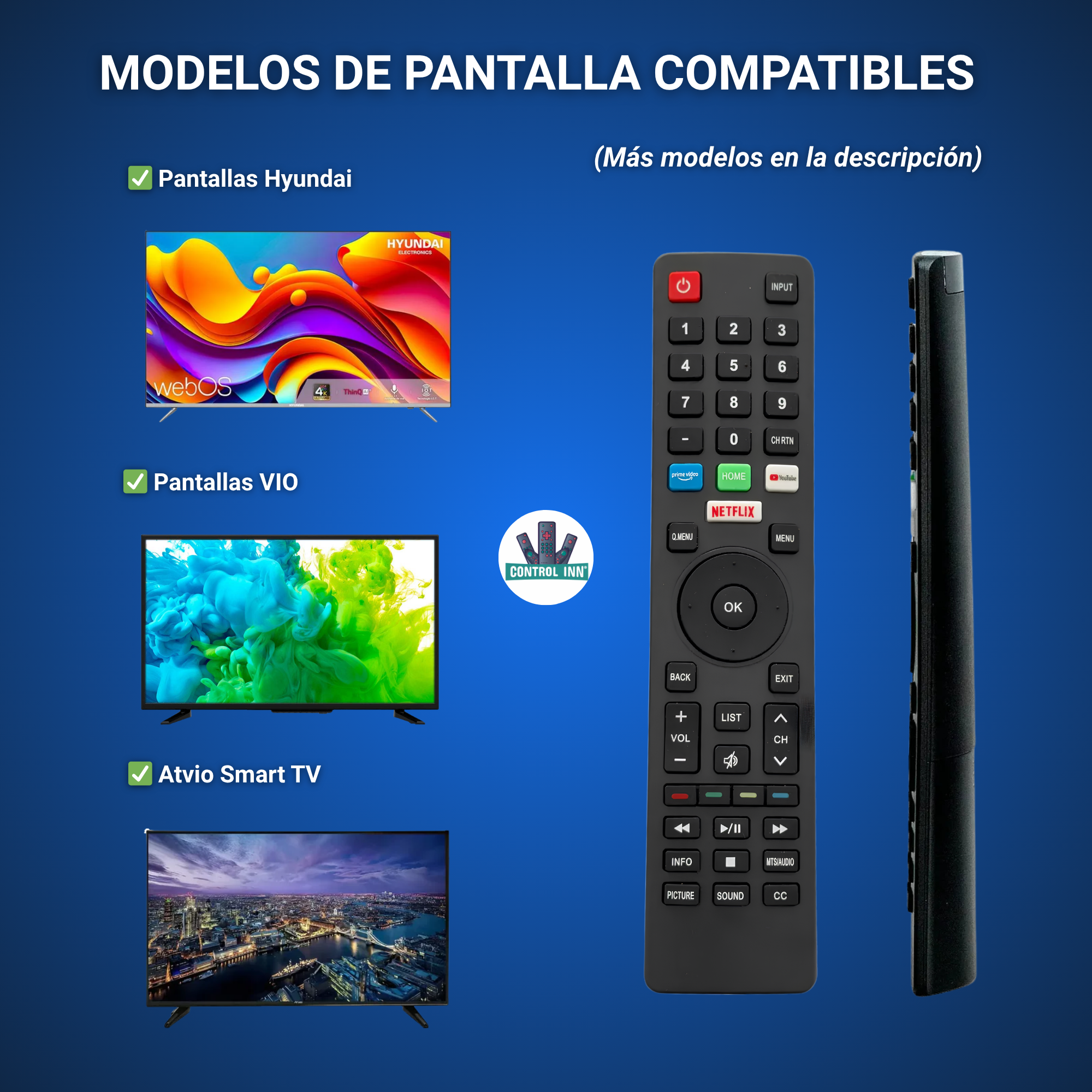 Control Compatible Con VIOS TV3219S Smart Tv