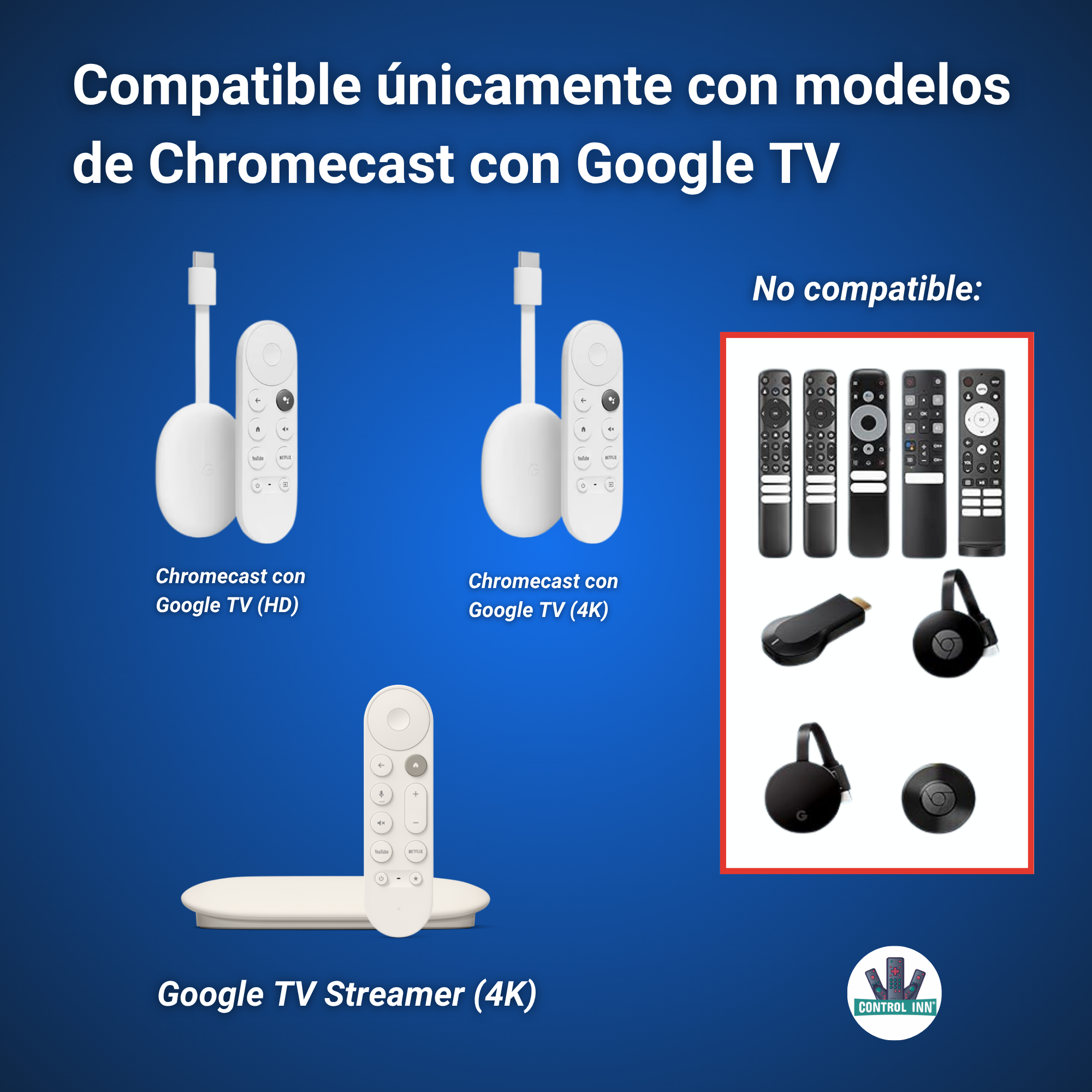 Control Compatible Con Chromecast GA01409 US HD