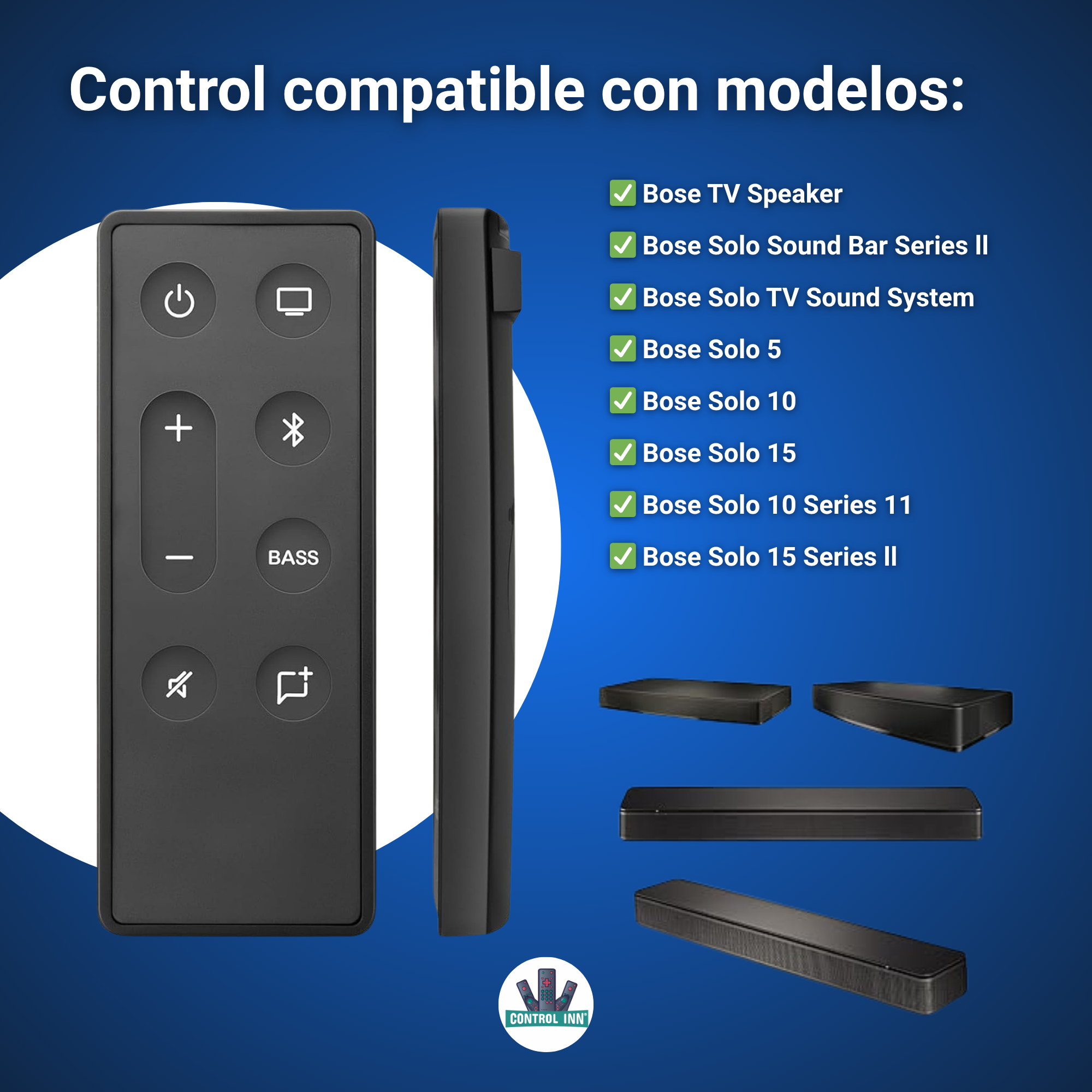 Control Compatible Con Bose Solo 15 Soundbar