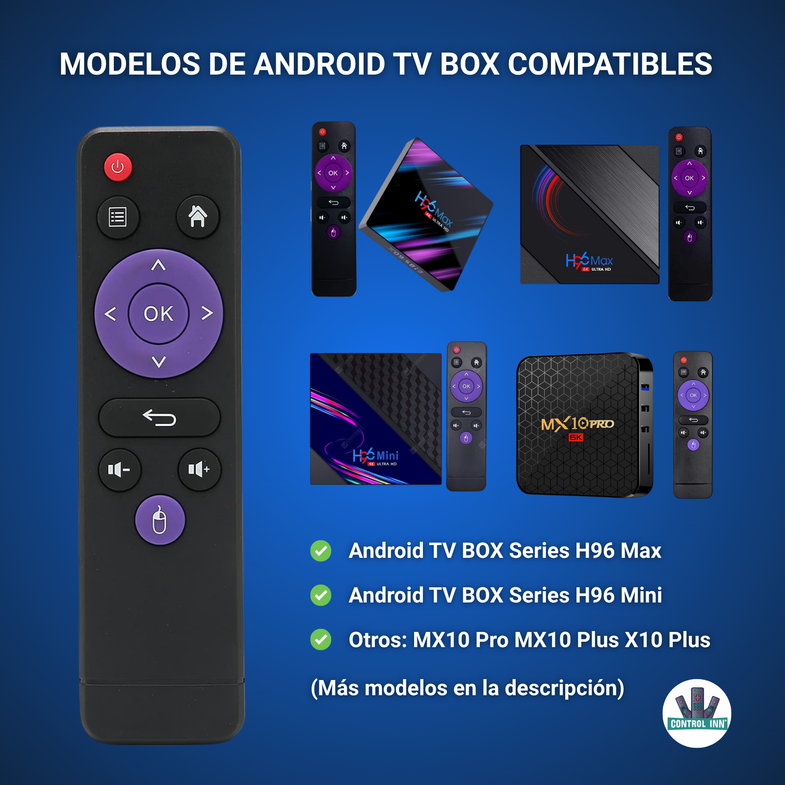 Control Compatible Con X10 Plus Android Tv Box