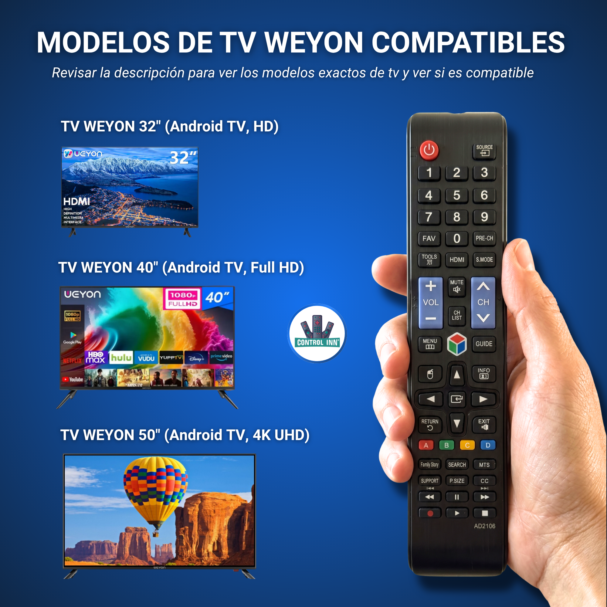 Control Compatible Con Weyon 50WDSNMX AD2108