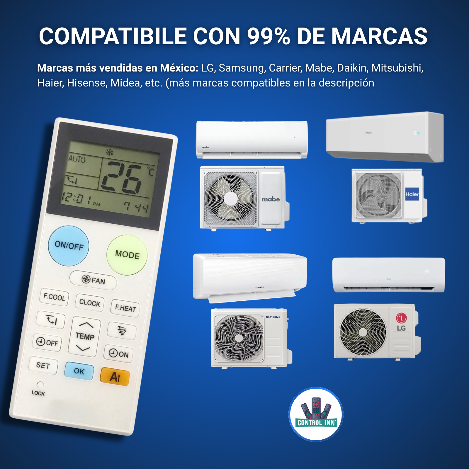 Control Para Aire AC Ameristar Búsqueda Inteligente AI