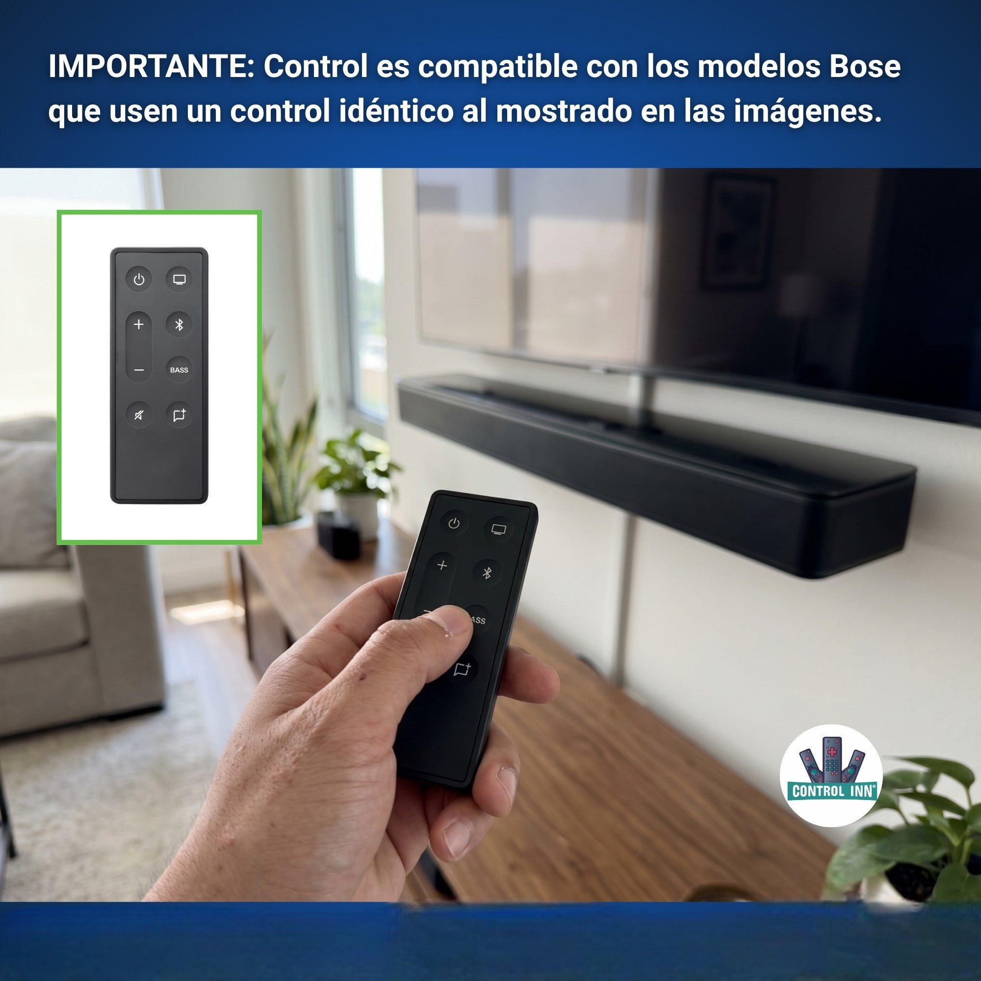 Control Para Bose Solo 10 Barra De Sonido