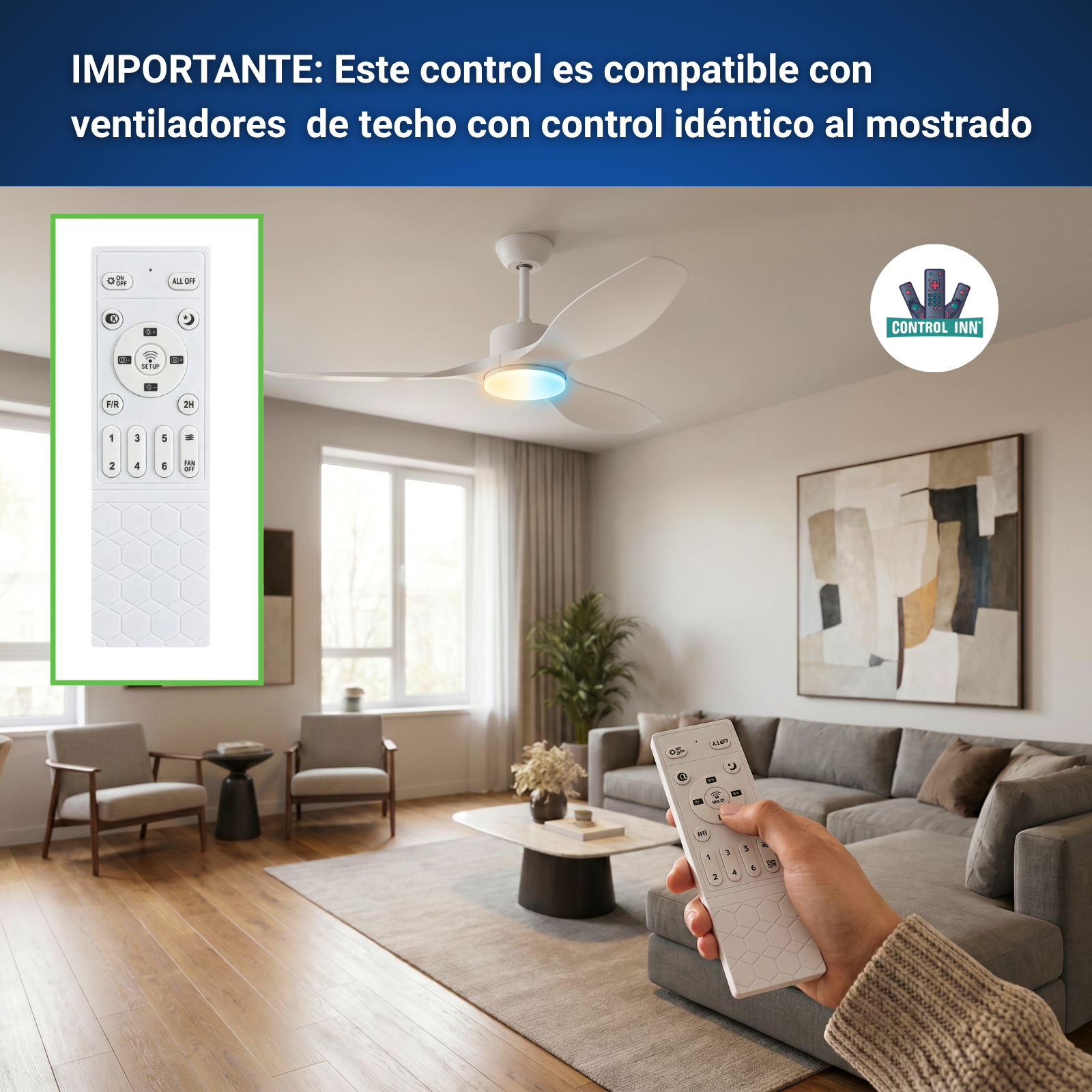 Control Para Lampara Ventilador Velocidades MOD 04