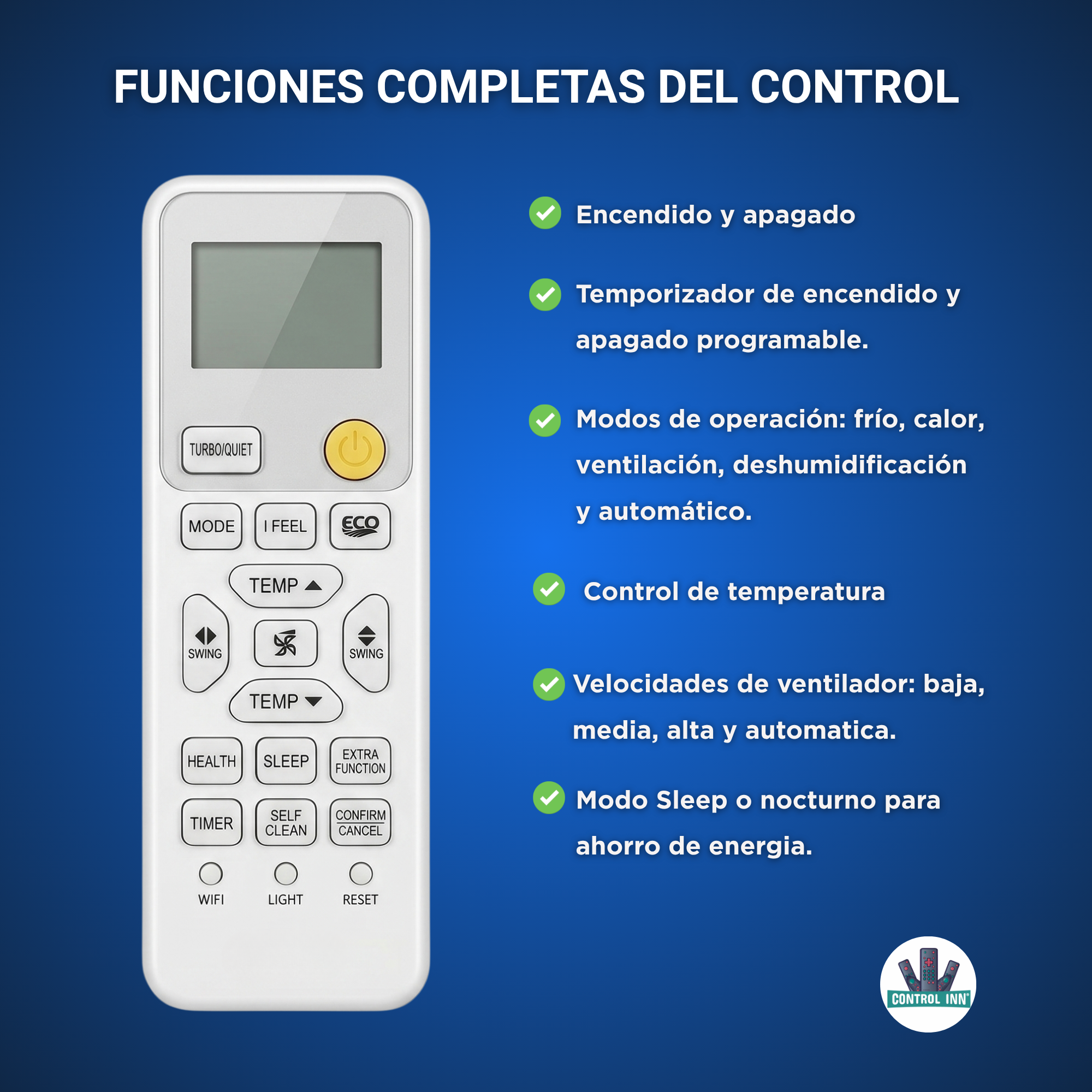 Control Para Aire Minisplit Mabe Haier AS25PCHHRA-NR YR-HE2