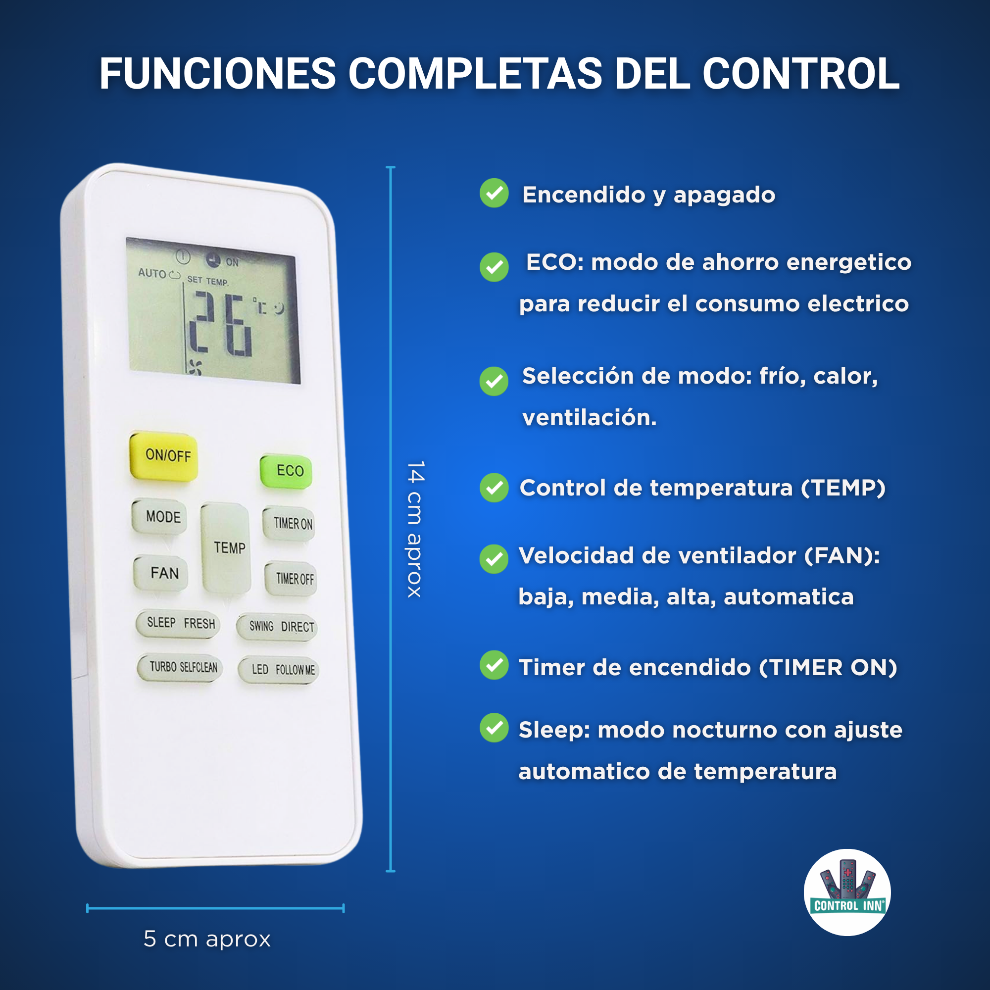 Control Compatible Con Comfortstar CPH RG70C/BGEF RG52B