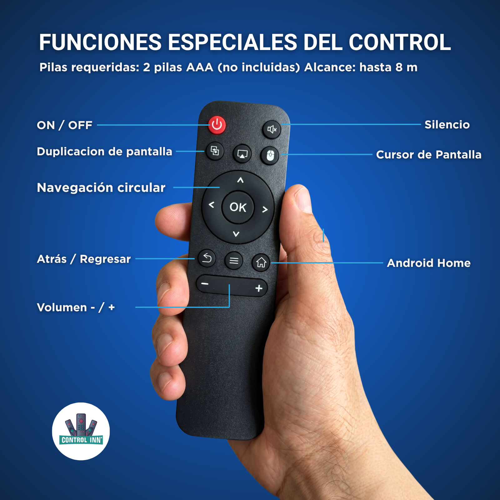 Control Para Mini Proyector Portatil Hy300 Pro