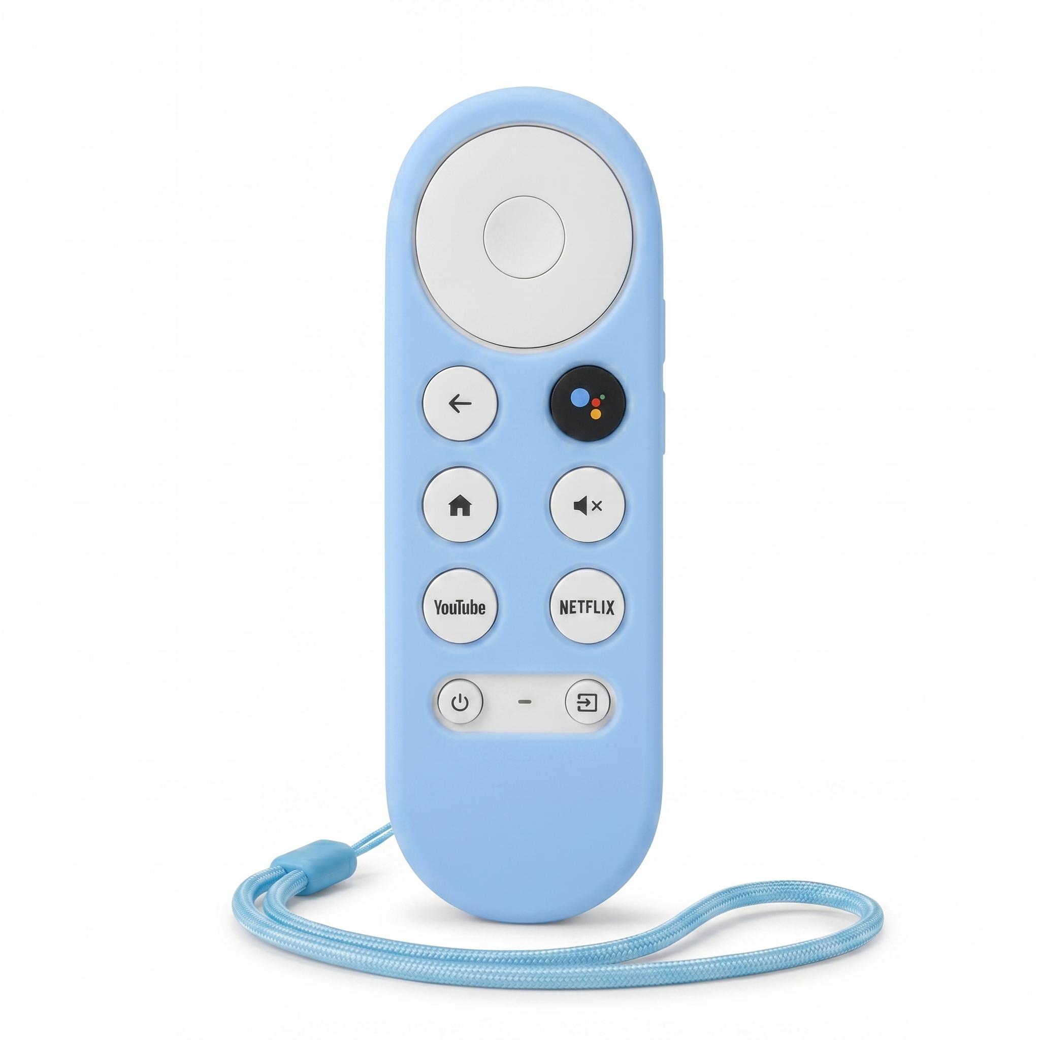Funda Para Control Chromecast Google Tv Con Correa Azul