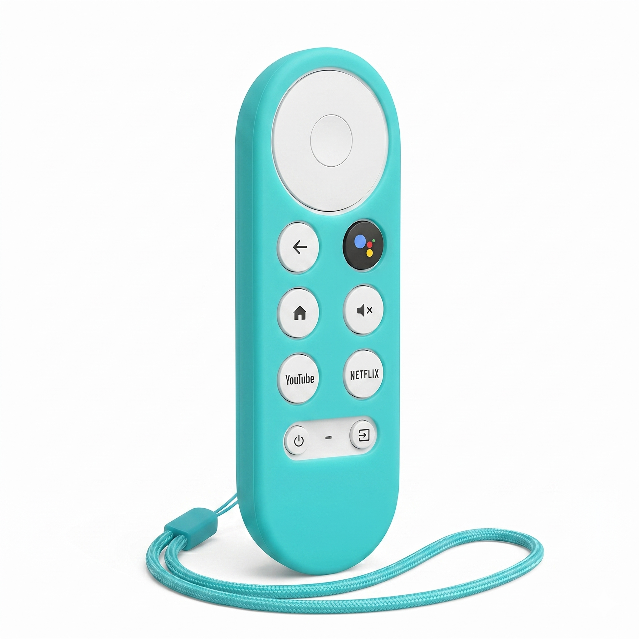 Funda Silicona Para Control Google Tv HD 4K Turquesa