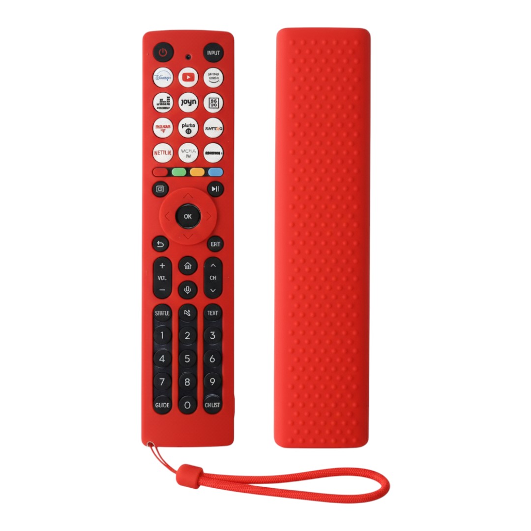 Funda de Silicona Para control Hisense Vidaa ERF2D36H Rojo