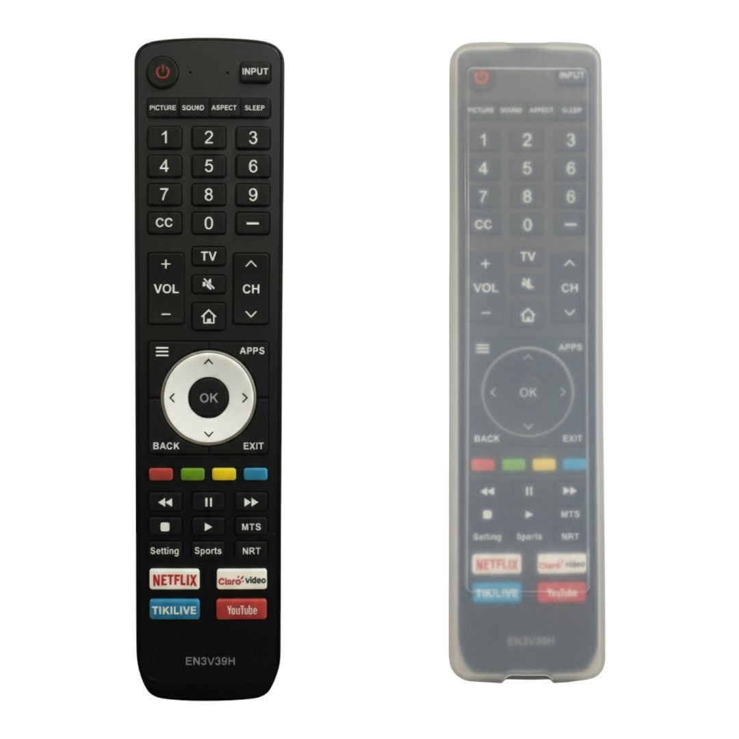 Control Compatible con Hisense EN3V39H con Funda Silicona