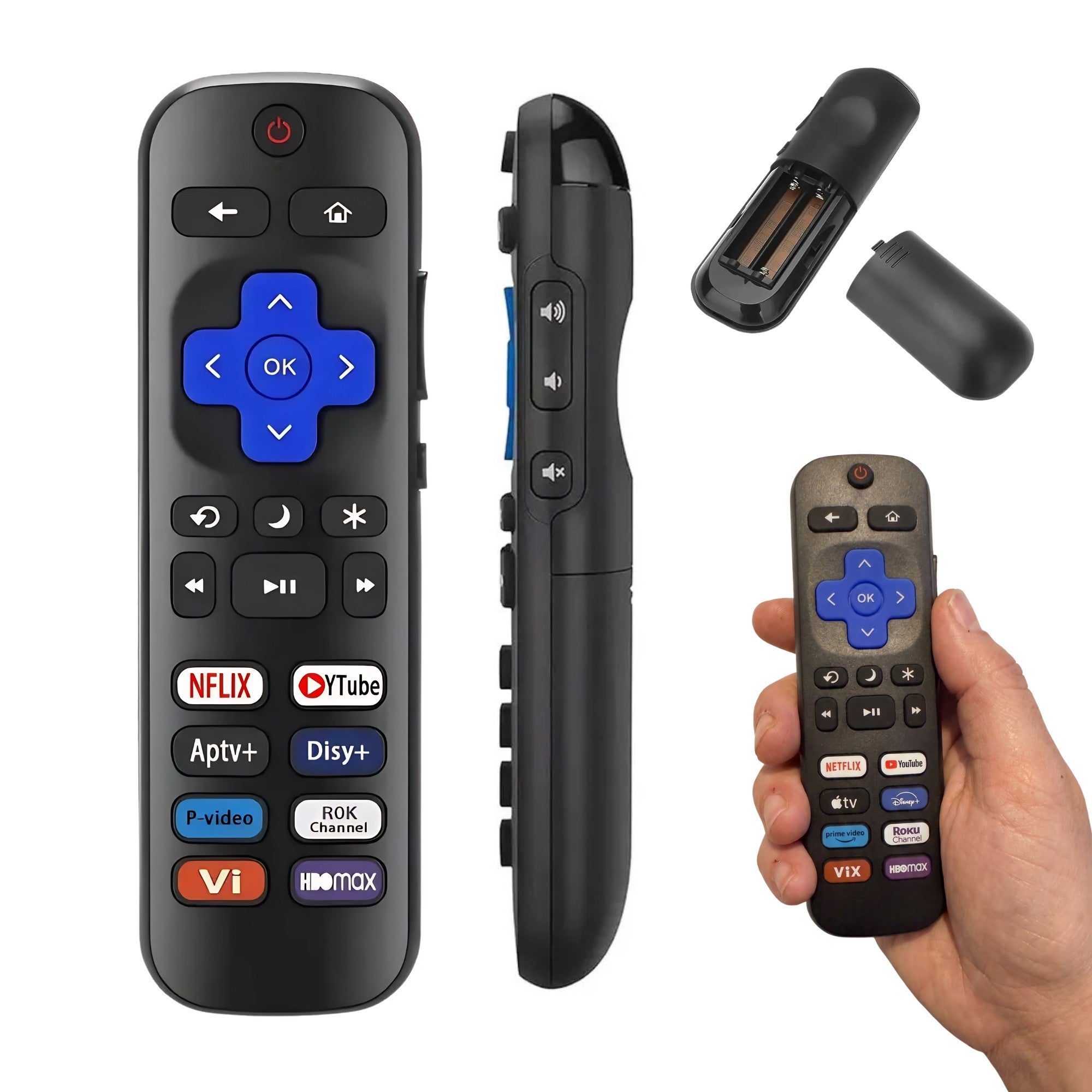 Control Compatible Con Daewoo Roku Tv 8 Botones Apps