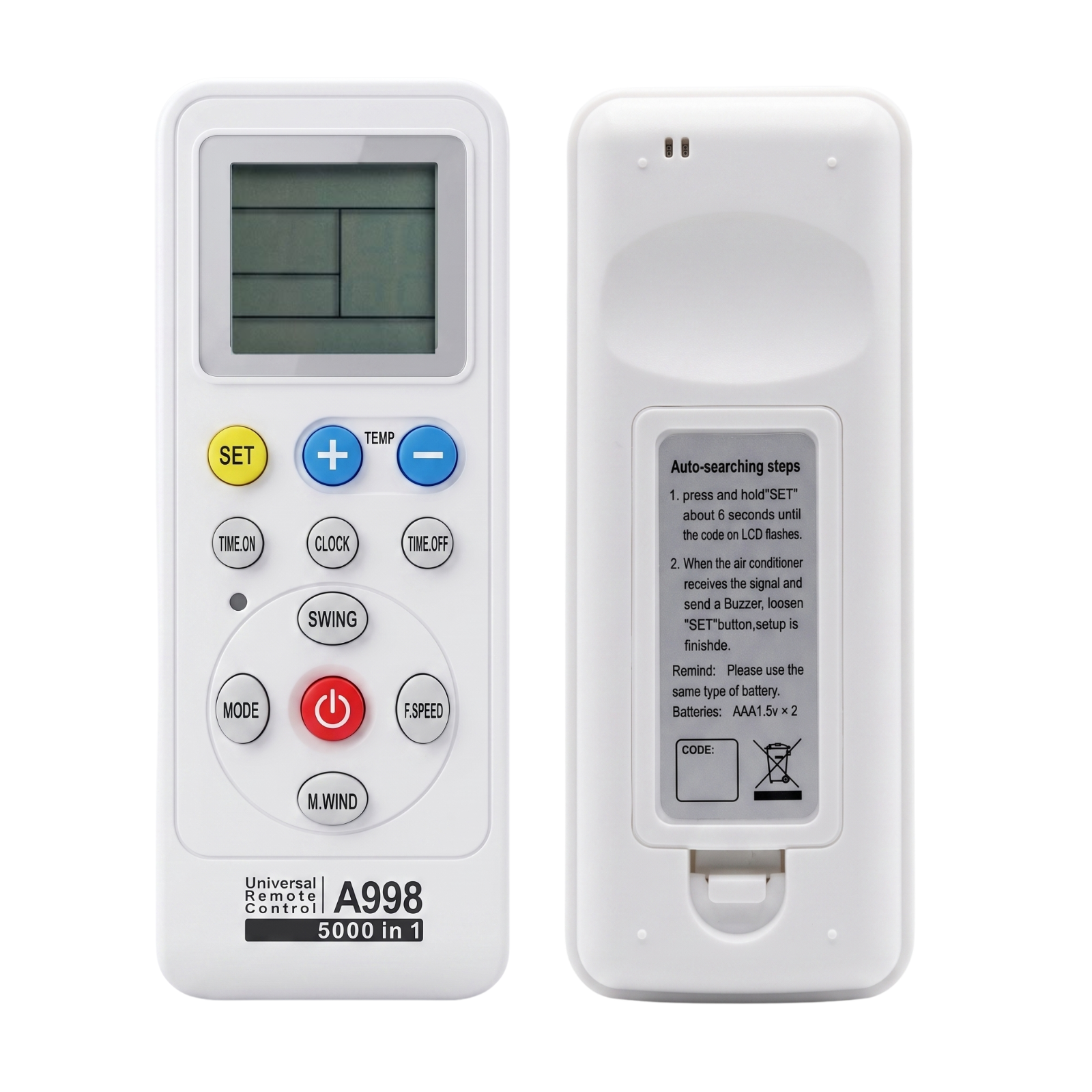 Control Directo Para Cualquier Aire Ac TCL Sin Programar