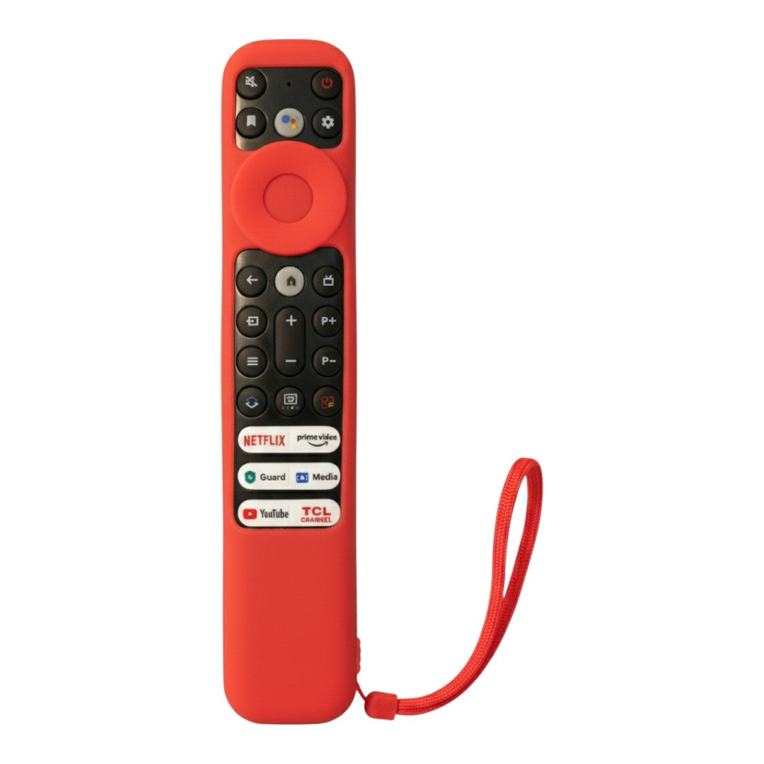 Funda De Silicona Para Control TCL Rc902v Mini-led Rojo