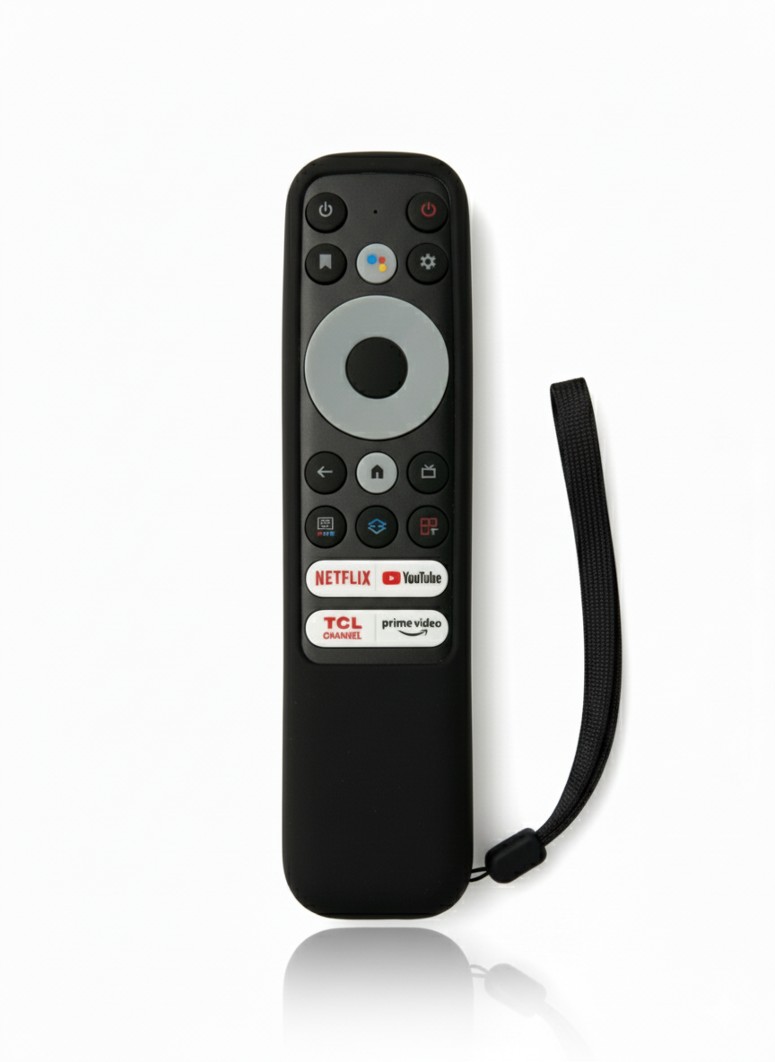 Funda de Silicona Para Control Tcl Smart Tv Negro