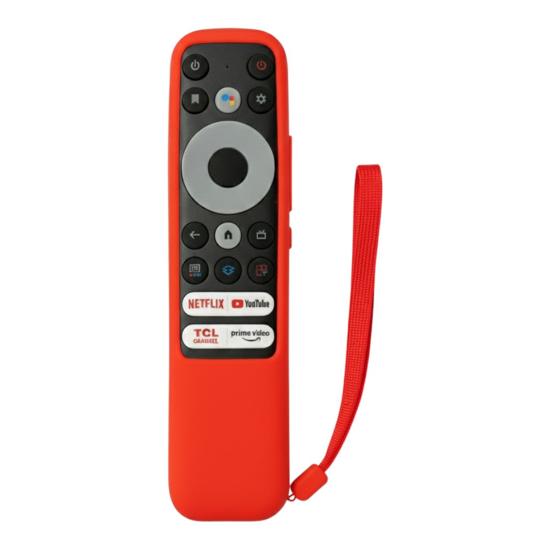 Funda de Silicona Para Control Tcl ANDROID TV 4K UHD Rojo